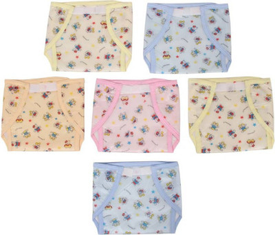 

Aayat Kids Colourful Two Sided Plastic Diaper, Multicolor