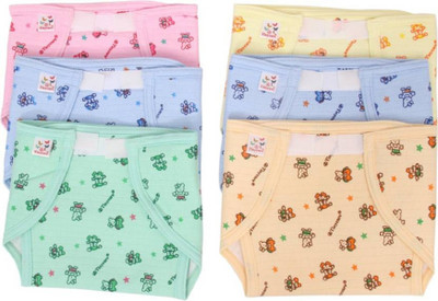 

Aayat Kids Outside Cloth Inside Plastic Nappy, Multicolor