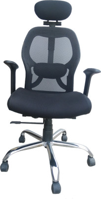 

Sogno Fabric Office Arm Chair(Black)