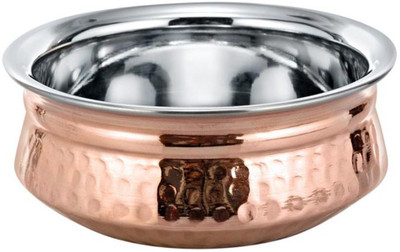 

Veda Home & Lifestyle VEDA STEEL COPPER 700 ML SERVING HANDI Handi 0.7 L(Copper), Multicolor