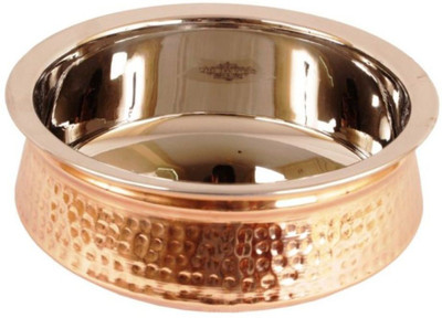

Veda Home & Lifestyle VEDA STEEL COPPER 1000 ML SERVING HANDI Handi 1 L(Copper), Multicolor