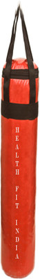 

HEALTH FIT INDIA 8.0 Feet Long, Synthetic Leather Material, Unfilled, Red Color with Long Strap Hanging Bag(Heavy, 96 kg)