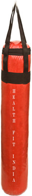 

HEALTH FIT INDIA 6.0 Feet Long, Synthetic Leather Material, Unfilled, Red Color with Long Strap Hanging Bag(Heavy, 72 kg)