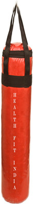

HEALTH FIT INDIA 5.0 Feet Long, Synthetic Leather Material, Unfilled, Red Color with Long Strap Hanging Bag(Heavy, 60 kg)