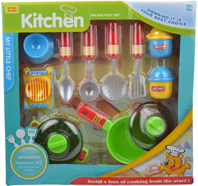 

SuperToy Kitchen Set with Pans Best Birthday Gift For Kids Design May Vary
