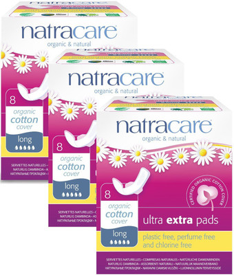 

Natracare Organic Cotton Ultra Extra Long Sanitary Pad(Pack of 24)