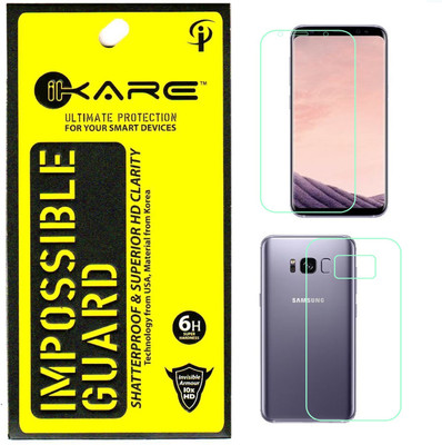 iKare Impossible Screen Guard for Samsung Galaxy S8 Plus Front & Back (nano), Transparent
