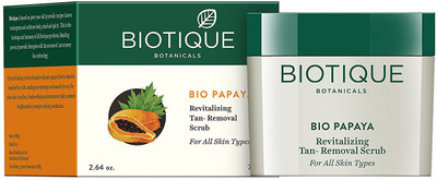 

Biotique Bio Papaya Revitalizing Tan-Removal Scrub for All Skin Types Scrub(75 g)