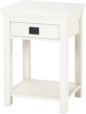 

WOOD CREATION Engineered Wood Bedside Table(Finish Color - White)