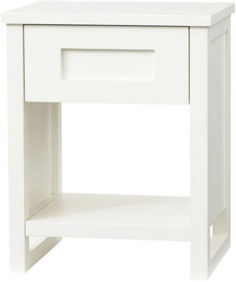 

WOOD CREATION Engineered Wood Bedside Table(Finish Color - White)