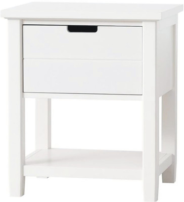 

WOOD CREATION Engineered Wood Bedside Table(Finish Color - White)