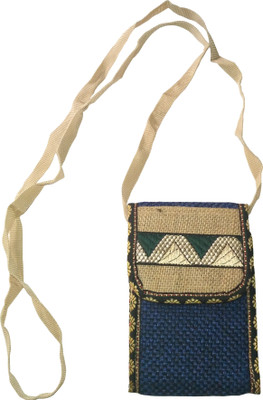 

GREAN Girls Casual Blue Jute, Cotton Sling Bag