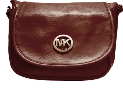 

Mangal Brothers Women Casual Gold, Maroon PU Sling Bag