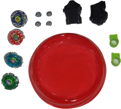 

RBS Metal Fusion Tornado Beyblades set of 4 with Stadium Multicolor(Multicolor)