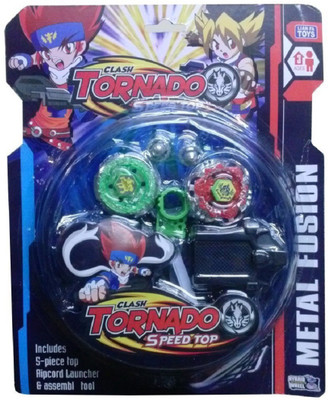 

SuperToy BeyBlade Clash Tornado Speed Top Metal Fusion(Multicolor)