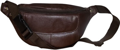 

Style 98 Pure Leather waist bag for Men & Women Waist Pouch(Brown)
