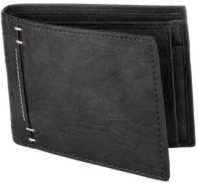 

Bizarre Kraftz Men Black Artificial Leather Wallet(4 Card Slots)