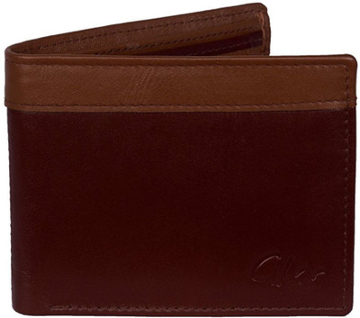 

Gentleman Men Brown Genuine Leather Wallet(5 Card Slots), Cherry