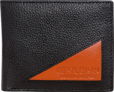 

Gentleman Men Black, Tan Genuine Leather Wallet(6 Card Slots)