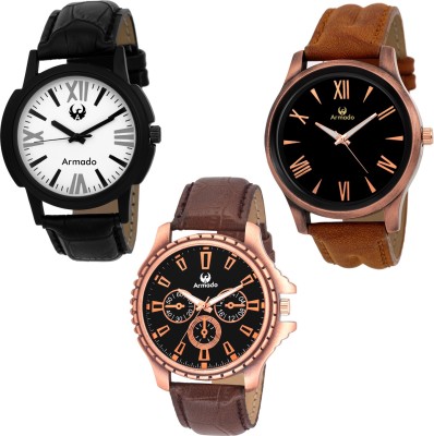 Armado AR-188185 Combo Of 3 Stylish Watch  - For Men   Watches  (Armado)