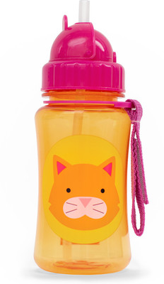 

Skip Hop Zoo Straw Bottle, Holds 12 oz, Chase Cat - 350 ml(Multicolor)