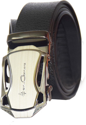 

Edifier Men Casual, Evening, Formal, Party Black Genuine Leather Belt, Black_04