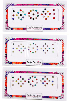 

NIDHI bindi25 Forehead Multicolor Bindis(Morden Bindi)