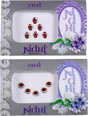 

NIDHI bindi36 Forehead Multicolor Bindis(Morden Bindi)
