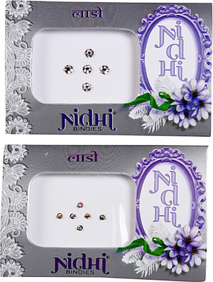

NIDHI bindi27 Forehead Multicolor Bindis(Morden Bindi)