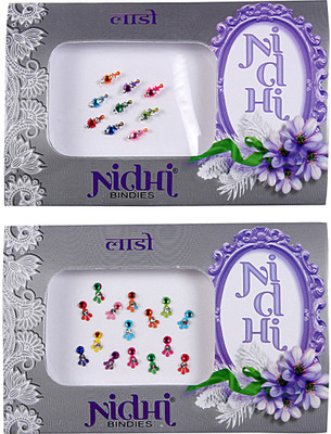 

NIDHI bindi66 Forehead Multicolor Bindis(Morden Bindi)