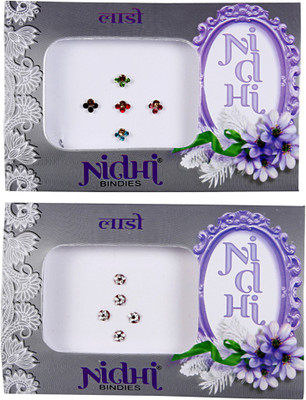 

NIDHI bindi59 Forehead Multicolor Bindis(Morden Bindi)