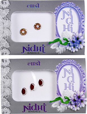 

NIDHI bindi32 Forehead Multicolor Bindis(Morden Bindi)
