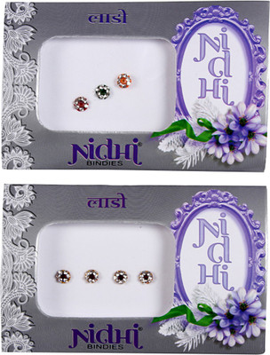 

NIDHI bindi54 Forehead Multicolor Bindis(Morden Bindi)