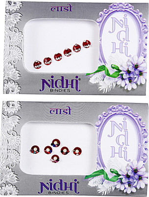 

NIDHI bindi34 Forehead Multicolor Bindis(Morden Bindi)
