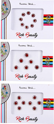 

NIDHI bindi21 Forehead Multicolor Bindis(Morden Bindi)