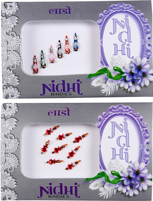 

NIDHI bindi67 Forehead Multicolor Bindis(Morden Bindi)