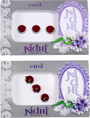 

NIDHI bindi48 Forehead Multicolor Bindis(Morden Bindi)