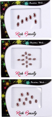 

NIDHI bindi20 Forehead Multicolor Bindis(Morden Bindi)