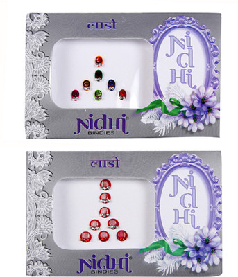 

NIDHI bindi69 Forehead Multicolor Bindis(Morden Bindi)