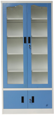 

Woodness Cameron Metal Close Book Shelf(Finish Color - Dual Tone Blue White)