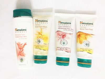 

Himalaya face lotion, kesar face wash, kesar face pack, scrub(Set of)