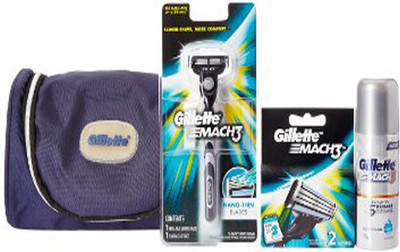 

Gillette mach-3 turbo shaving kit(Set of 5)
