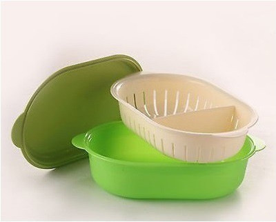 

Tupperware - 2 L Plastic Grocery Container(Green)
