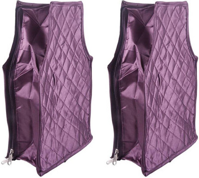 

Aadhya Multipurpose Satin Blouse cover pack of 2 e(Purple)