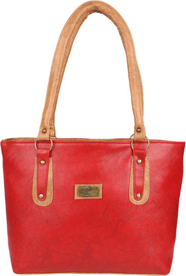 

SHANKEY COLLECTION Hand-held Bag(Red, Tan)