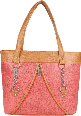 SHANKEY COLLECTION Hand-held Bag(Pink, Tan)