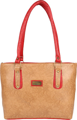 

SHANKEY COLLECTION Hand-held Bag(Tan, Red), Red;tan