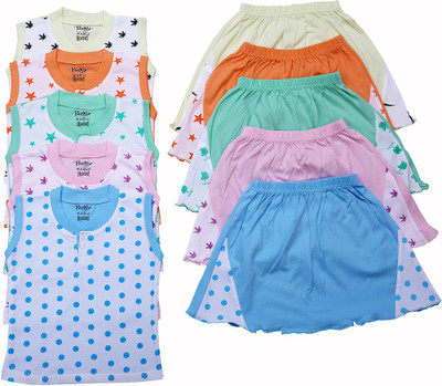 

Heavenly Girls Casual T-shirt Skirt(Multicolor