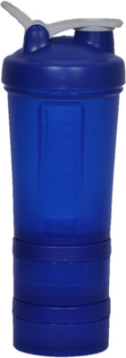 

UDAK Prostack Two Storage 500 ml Shaker(Pack of 1, Blue)