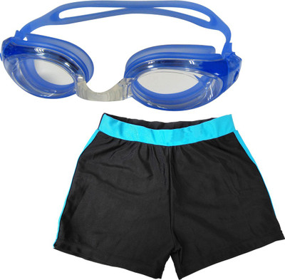 Golddust Swimming Goggles with Kids Swim Shorts Swimming Kit